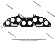 Прокладка коллектора 2110 и мод,1118 Калина дв 1,6 8-ми кл металл 2-х слойная Егорьевский АТИ|Код 79172