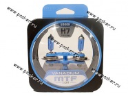 Лампа галоген 12V H7 55W PX26d MTF VANADIUM 5000К|Код 8836