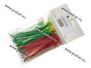 Хомут пластмассовый 2,5х100 ленточный 100шт цветные|Код 9149