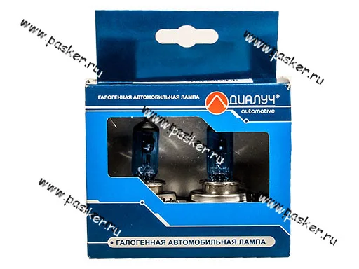 Лампа галоген 12V H4 100/90W P43t ДиаЛуч Blue 2шт