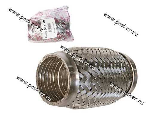 Гофра глушителя 50x120 Garde 3х слойная Interloсk G50120