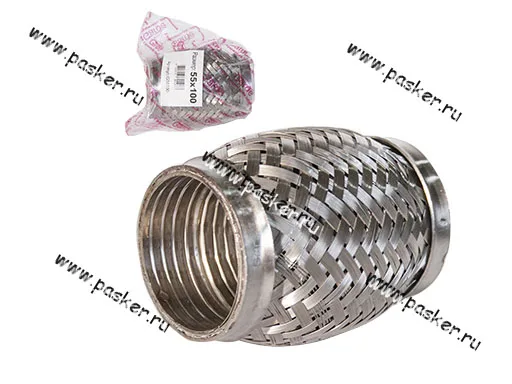 Гофра глушителя 55x100 Garde 3х слойная Interloсk G55100