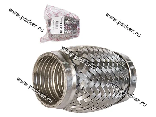 Гофра глушителя 55x150 Garde 3х слойная Interloсk G55150