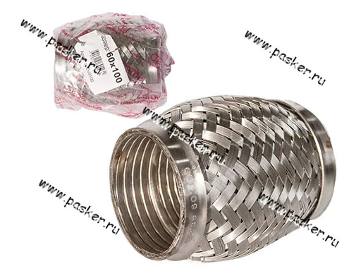 Гофра глушителя 60x100 Garde 3х слойная Interloсk G60100