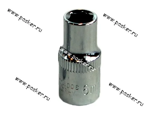 Головка торцевая  6 1/4 короткая 6-гранная OMBRA 114006