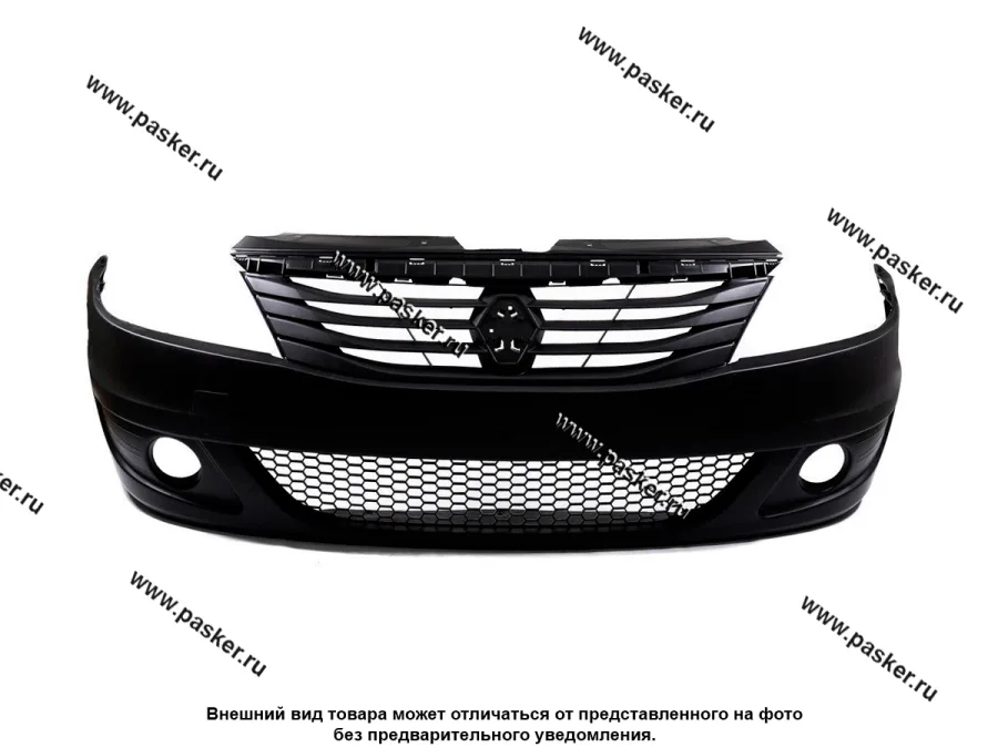Бампер Renault Logan 05-10 передний под птф