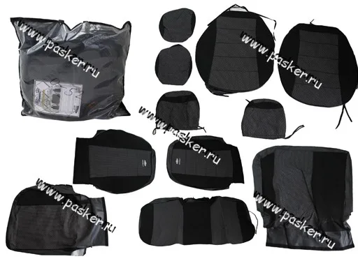 Чехлы Renault Duster с 2011г жаккард/кожзам задняя спинка раздельная