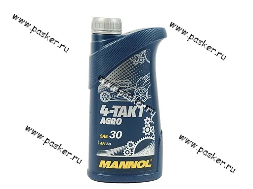 Масло Mannol 4-х тактное AGRO SAE30 API SG для садовой техники 1л мин MN7203-1