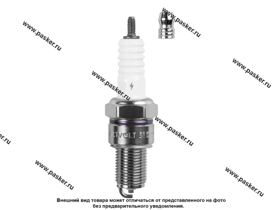 Свеча STARTVOLT ГАЗ УАЗ с дв ЗМЗ 405 406 409 зазор 0.7мм с резистором с медью VSP 0308