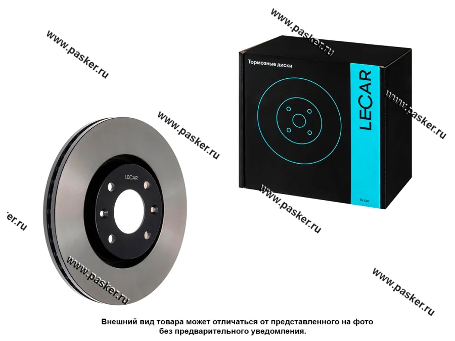 Диск тормозной Peugeot 307 00- 308 07- 207 06- 3008 09- 5008 09- LECAR передний LECAR000876502 [упаковка 2 шт.]
