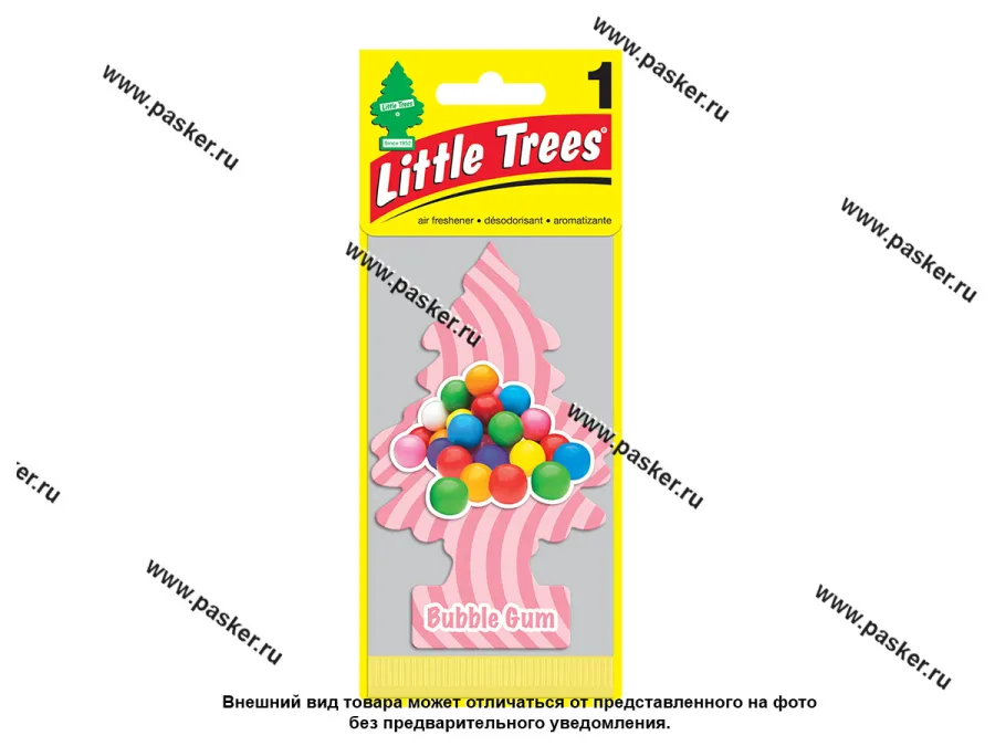 Ароматизатор LITTLE TREES Елочка бабл гам