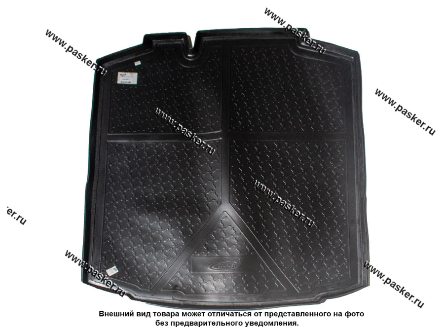 Коврик в багажник Skoda Rapid 2 NH3 NK3 12- лифтбек пластик Comfort