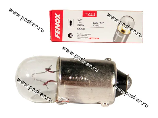 Лампа 12V4W BA9s FENOX B1700
