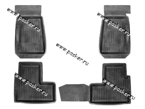 Коврики 2123 Chevrolet Niva резиновые AgateK