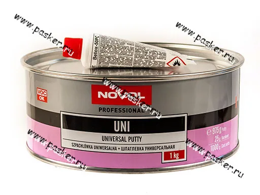 Шпатлевка NOVOL UNI универсальная 1000гр с отвердителем