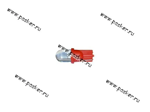 Лампа светодиод 12V5W W2.1x9.5d Nord YADA 1LED красная