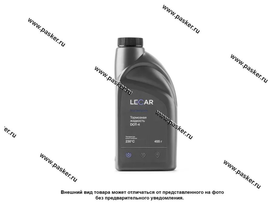 Жидкость Тормозная LECAR DOT4 455гр