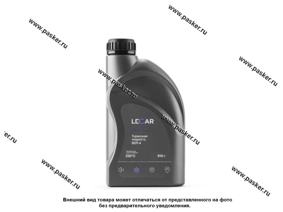 Жидкость Тормозная LECAR DOT4 910гр