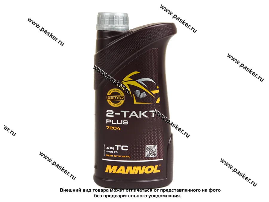 Масло Mannol 2-х тактное PLUS API TC для 2-х тактных двигателей 1л п/с MN7204-1