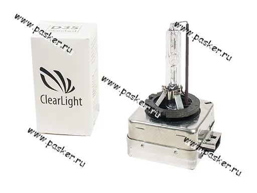 Лампа ксенон D3S 12V/24V 35W PK32d-5 ClearLight 4300K [упаковка 2 шт.]