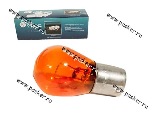 Лампа 12V21W BA15s Nord YADA желтая