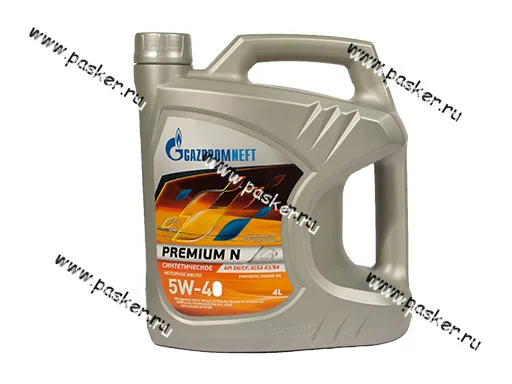 Масло Gazpromneft  5W40 Premium N API SN/CF ACEA A3/B4  4л син