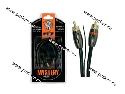 Кабель RCA 2-х канальный 1м витая пара двойной экран MYSTERY MREF 1.2