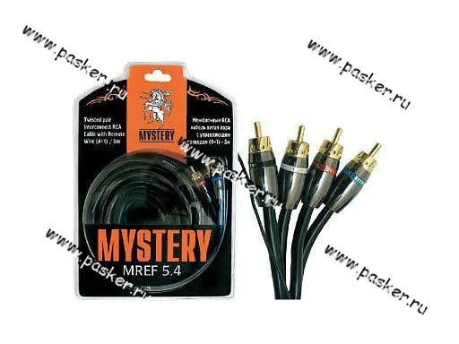 Кабель RCA 4-х канальный 5м витая пара двойной экран MYSTERY MREF 5.4