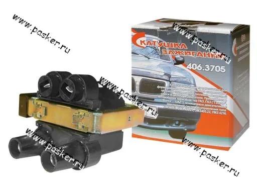 Катушка зажигания ГАЗ дв 405 406 409 УАЗ-3160 ОКА СОАТЭ 406.3705