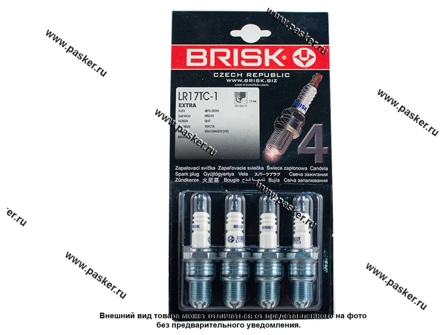 Свеча BRISK EXTRA LR17TC-1 [упаковка 4 шт.]