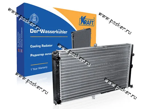 Радиатор 2110-12 KRAFT алюминиевый 104003