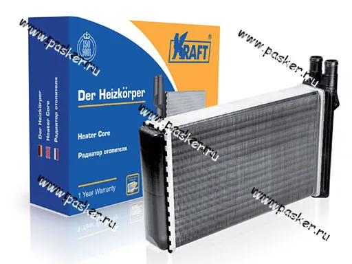 Радиатор печки 2108-099,Таврия KRAFT алюминиевый 104005