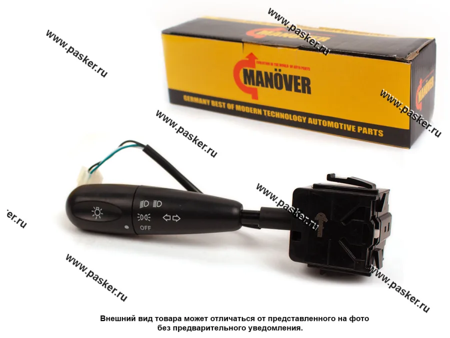 Переключатель поворотов и света Chevrolet Lanos T100 Matiz Spark без птф MANOVER MR7181830