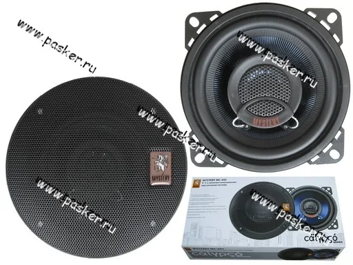 Колонки MYSTERY MC-442 100мм 2-полосные коаксиальные серия Calypso 120Вт