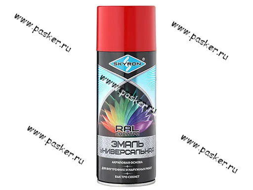 Краска Алая SKYRON RAL 3028 SR-13028 520мл аэрозольная