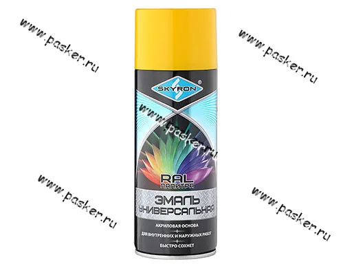 Краска Желтая SKYRON RAL 1018 SR-11018 520мл аэрозольная