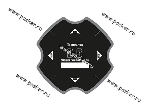 Пластырь корда диагональный Rossvik D-5 160мм