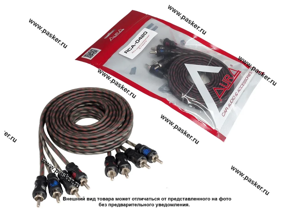 Кабель RCA 4-х канальный 2м витая пара AURA RCA-0420