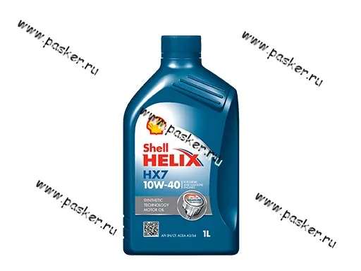 Масло SHELL 10W40 HELIX HX7 API SN/CF A3/B3/B4 502.00/505.00 1л п/с
