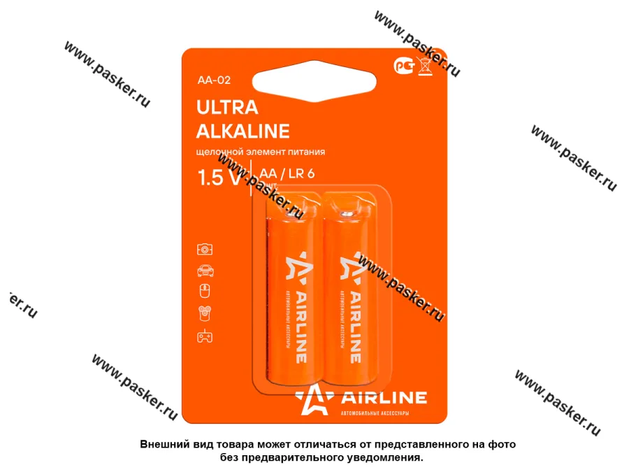 Батарейка AIRLINE LR6/AA AA-02 [упаковка 2 шт.]