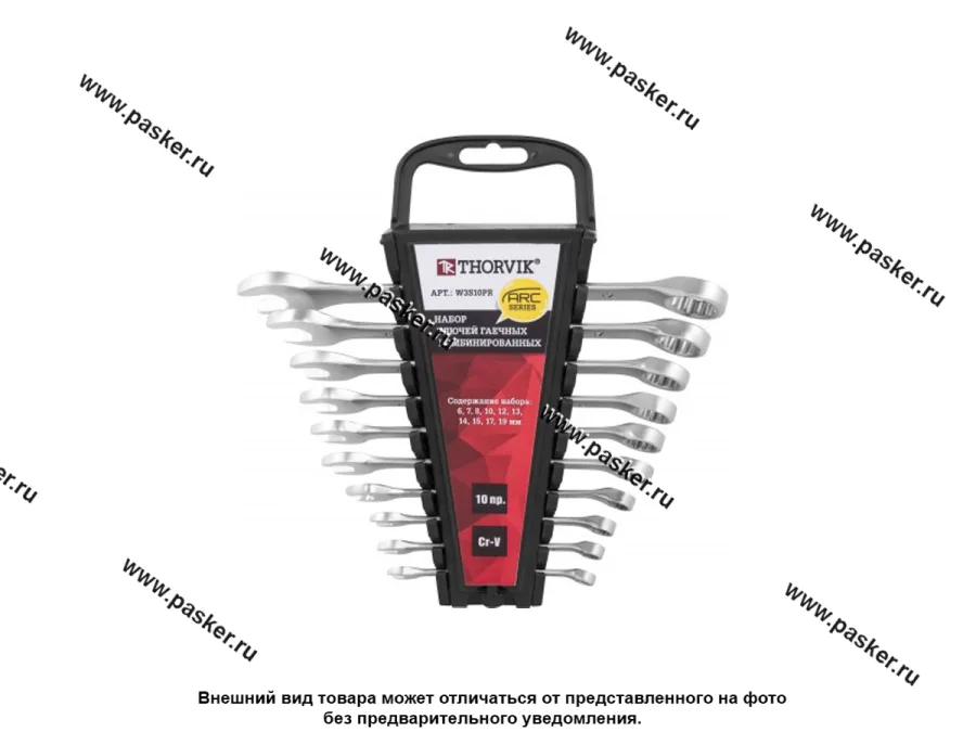 Ключи комбинированные 10 предметов 6-19 Thorvik W3S10PR
