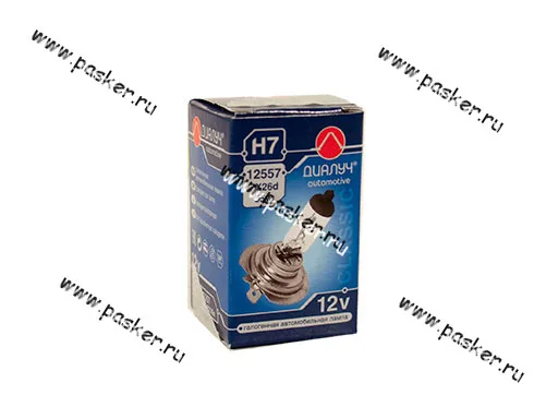 Лампа галоген 12V H7 55W PX26d ДиаЛуч