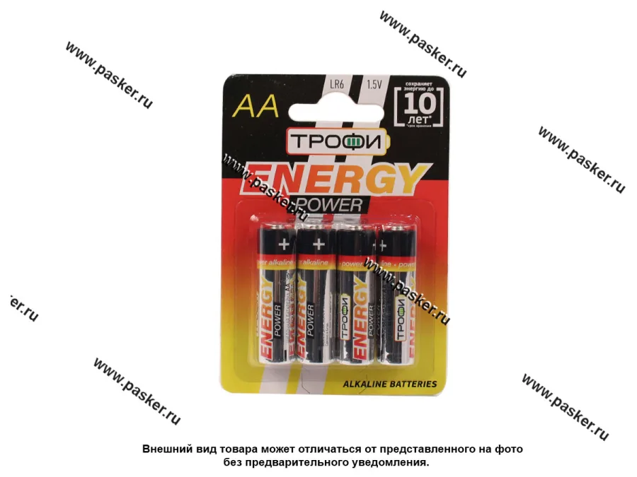 Батарейка ТРОФИ LR6 AA BL-4