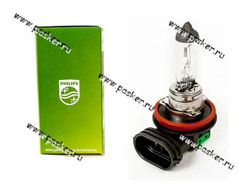 Лампа галоген 12V H11 55W PGJ19-2 Philips 12362LLECOC1