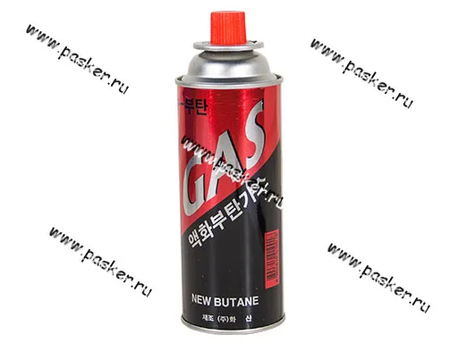 Баллон газовый пропанбутановый 220гр цанговый New Butane/Mega [упаковка 4 шт.]