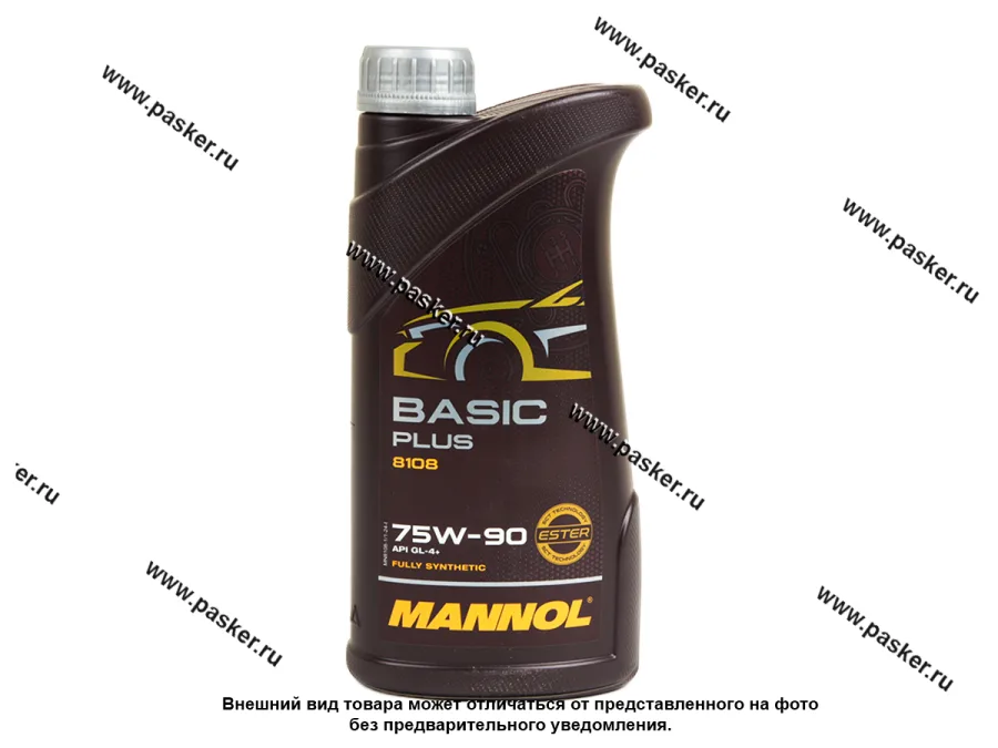 Масло Mannol 75W90 Basic Plus API GL-4+ 1л транс син MN8108-1