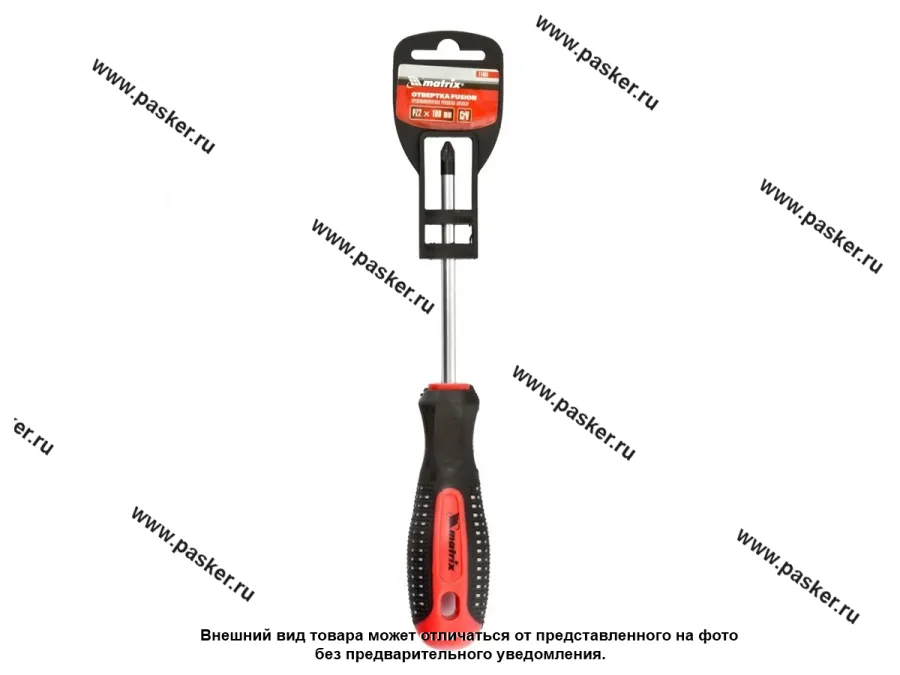 Отвертка PZ2 (6мм) длинна 100мм рукоятка anti slip Fusion Matrix 11403