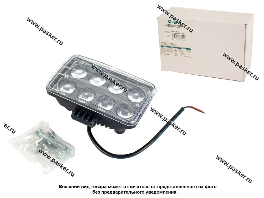 Фара светодиодная прямоугольная 24W 10-30V Nord YADA 4D линза дальний свет