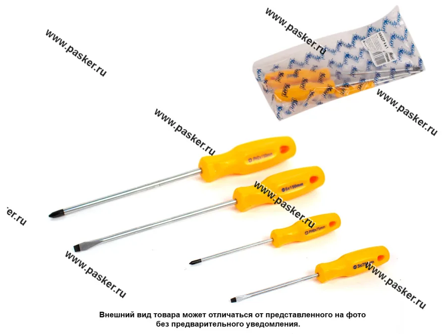 Отвертки 4 предмета Master KRAFT KT 700486