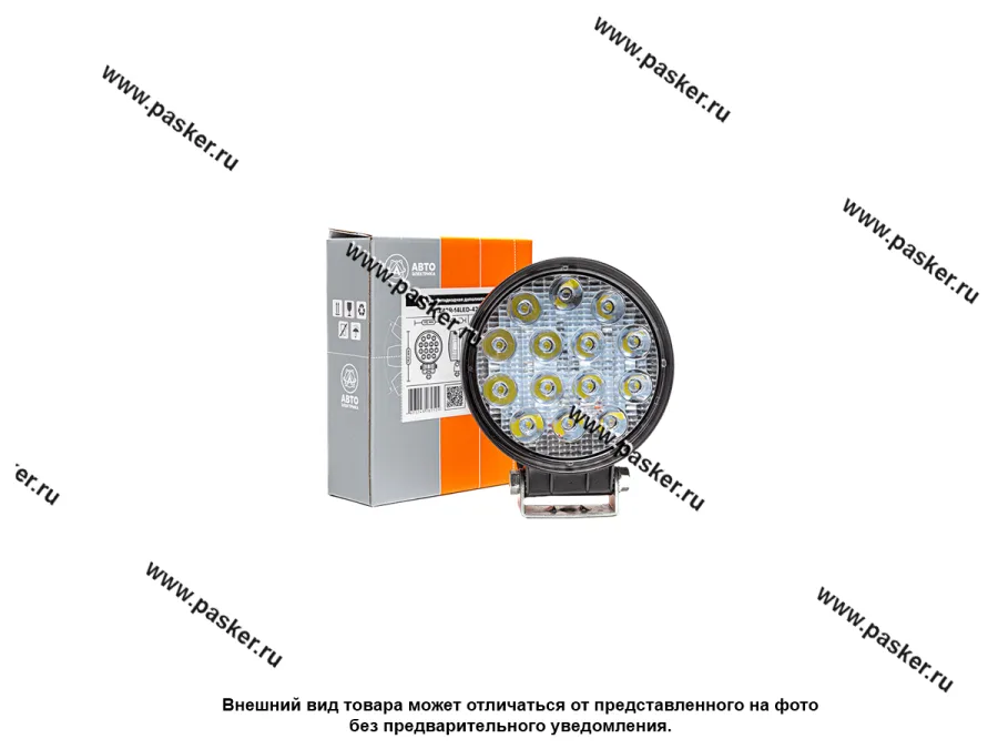 Фара светодиодная круглая 42W 12/24V AVTOELECTRICA направленный поток света 115x42x142